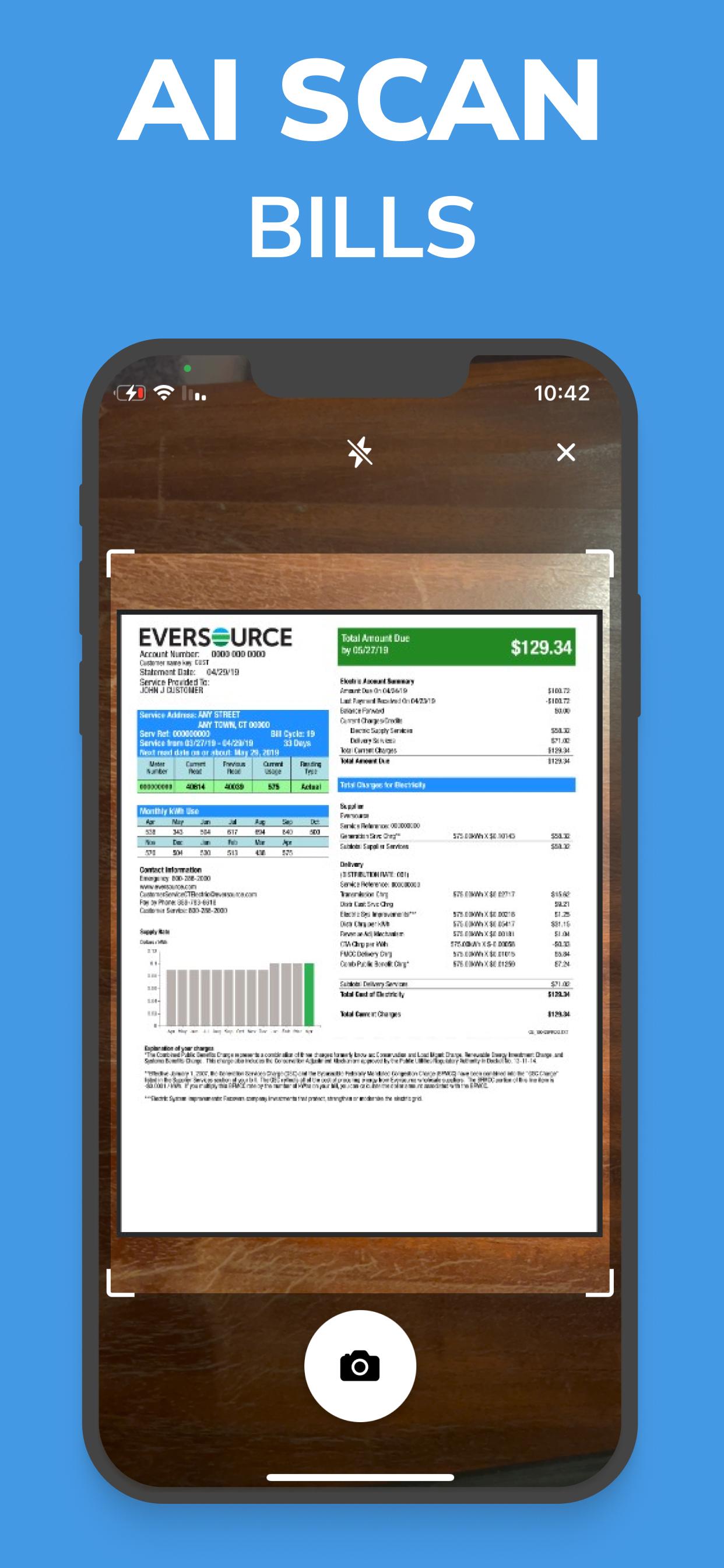 Bill Scanner screenshot 1